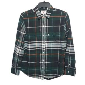 Levi's Plaid Flannel Button Down Long Sleeved Shirt Boyfriend Fit